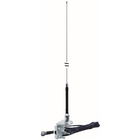 Everhardt Everhardt SNGP4-B 4 ft. Stainless Steel Mirror Mount No Ground Antenna; Black SNGP4-B